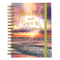 160 Sht Jumbo Spiral Hot Stamp Journal, Bless This Day Beach Inspiration 8.5"X6.25"