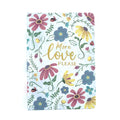 160Sht Book Bound Textured Paper Journal W/Hot Stamp, More Love Floral, 7"X10"