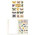 160Sht/320Pg Bookbound Journal W/Hot Stamp,2Sht Stickers, Religious Butterfly, 8.5"Lx6"W