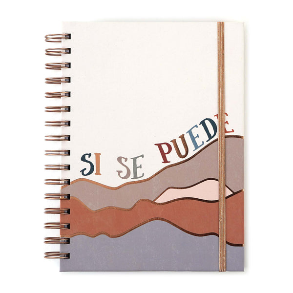 160Sht/320Pg Spanish Mountain Peak, Hotstamp Chunky Spiral Journal, 8.5"X6.25"