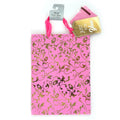 Extra Large All Occasion Pink Filigree Hot Stamp Gift Bag, With Tissue