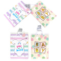 2Pk Extra Large Baby Blocks-Onesie Love Hot Stamp Gift Bags, 2 Designs