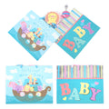 2Pk Horizontal Baby Ark Glitter/Hot Stamp Gift Bag, 2 Designs