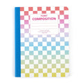 130 Sheet Composition Notebook, Ombre Checker, 9.75 X 7.5"