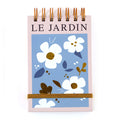 150Sht Top Spiral Chunky List Pad, Le Jardin Blue Floral, 6"L X 4"W