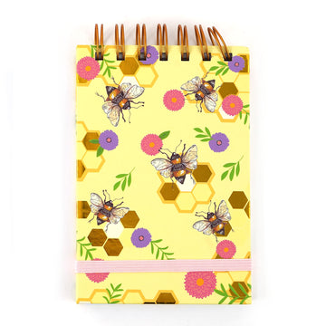 150Sht Top Spiral Chunky List Pad, Bee Floral, 6"X4"