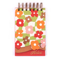 180 Sheet Tiered Spiral List Pad W/Hot Stamp, Springtime Floral, 6.875" X 4"