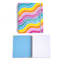 120Sht/240Pge Megaspiral Hard Cvr H/Stamp Notebk, Blv Rainbow, 11.25"X9.25"