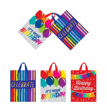 Extra Large Celebrate Your Birthday Printed Bag, 3 Designs