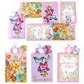 2Pk Extra Large Flowers & Butterfly Party Hot Stamp/Glitter Premium Plus Bag, 3 Designs