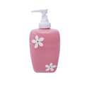 7"H Floral Ceramic Lotion Or Soap Dispenser, Pink Color Box