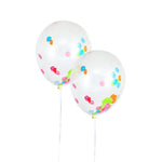 12" 6Ct Balloon With Confetti