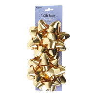 2Pk 5" Holiday Embossed Bow