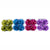 4Pk 5" Metallic Tinsel Bow