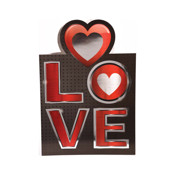 Valentine Jumbo Card In Floor Display, 16.5W X 23.75"H, 4 Designs