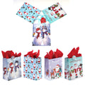 3Pk Large Christmas For You Printed Bag, 4 Designs