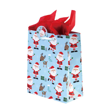 3Pk Large Christmas For You Printed Bag, 4 Designs