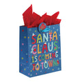 Large Santa'S Typography Printed Bag, 4 Designs