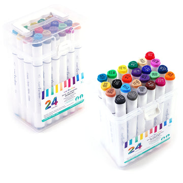 24Pc Dual Tip Markers, 24 Colors