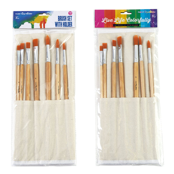Crayola® 4-Count Flat Brush Set, Assorted Colors