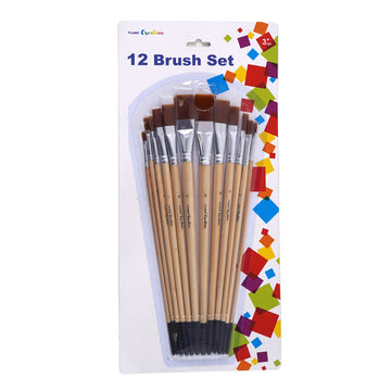 Prasacco 50 Pcs Small Paint Brushes Set for Craft, Flat Paint Brush Bulk  Smal