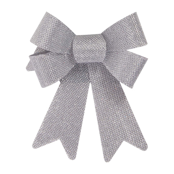 2Pc 5.5" X 8" Mesh Glitter Bow, 3 Colors