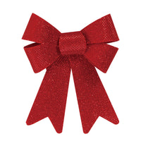 2Pc 5.5" X 8" Mesh Glitter Bow, 3 Colors