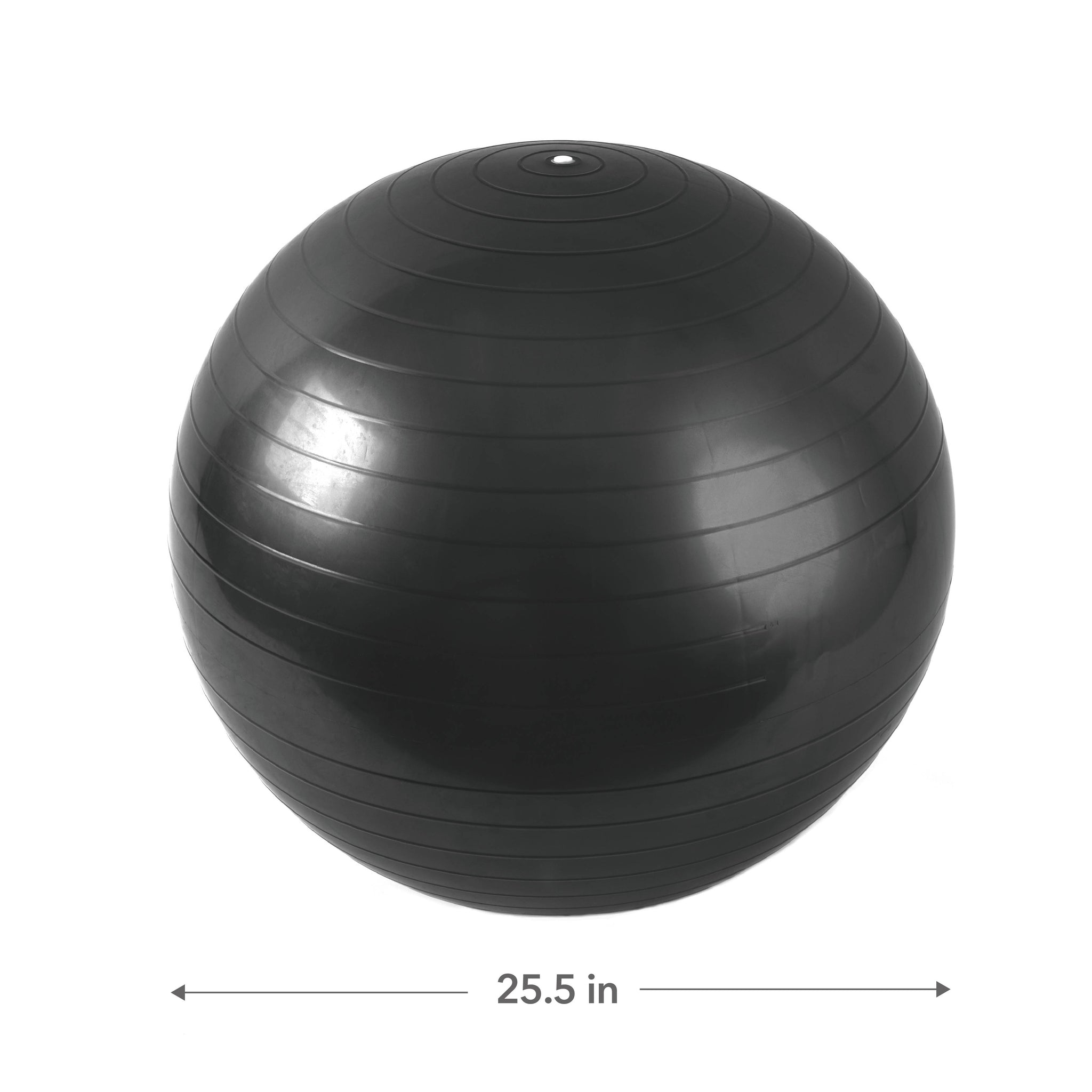 FitBeast 75cm Yoga Ball for Home, Office, or Relaxation - Black