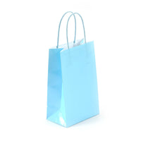 Narrow Medium Pastel Blue Gift Bag