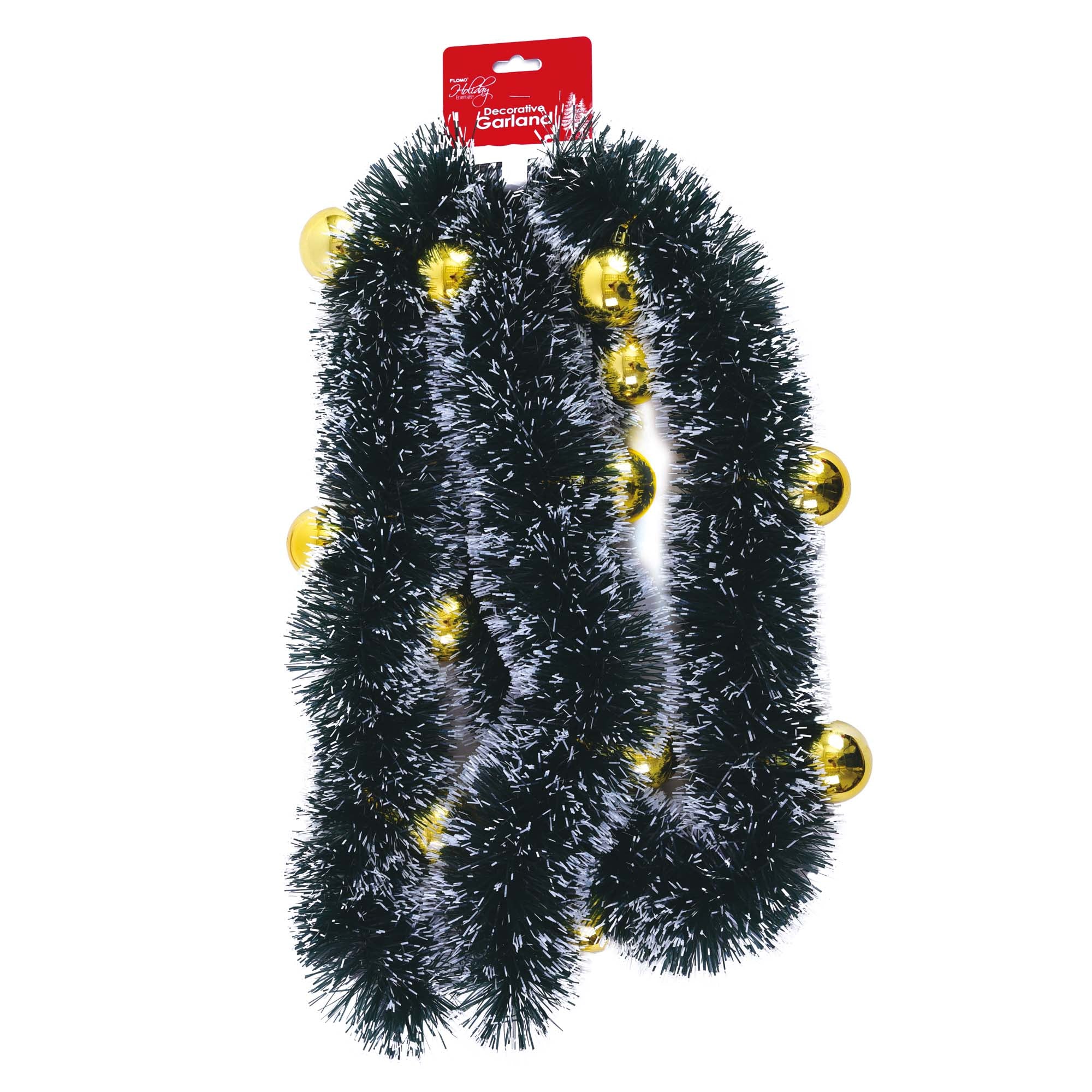 15 Foot Tinsel Garland for Christmas Decorations - Non-Lit Holiday Dec –  Celebrate A Holiday