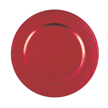 13" Round Charger  Plate, 3 Colors GOLD, SILVER, RED