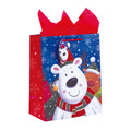 Christmas-Large Santa'S Ride Glitter Bag, 4 Designs