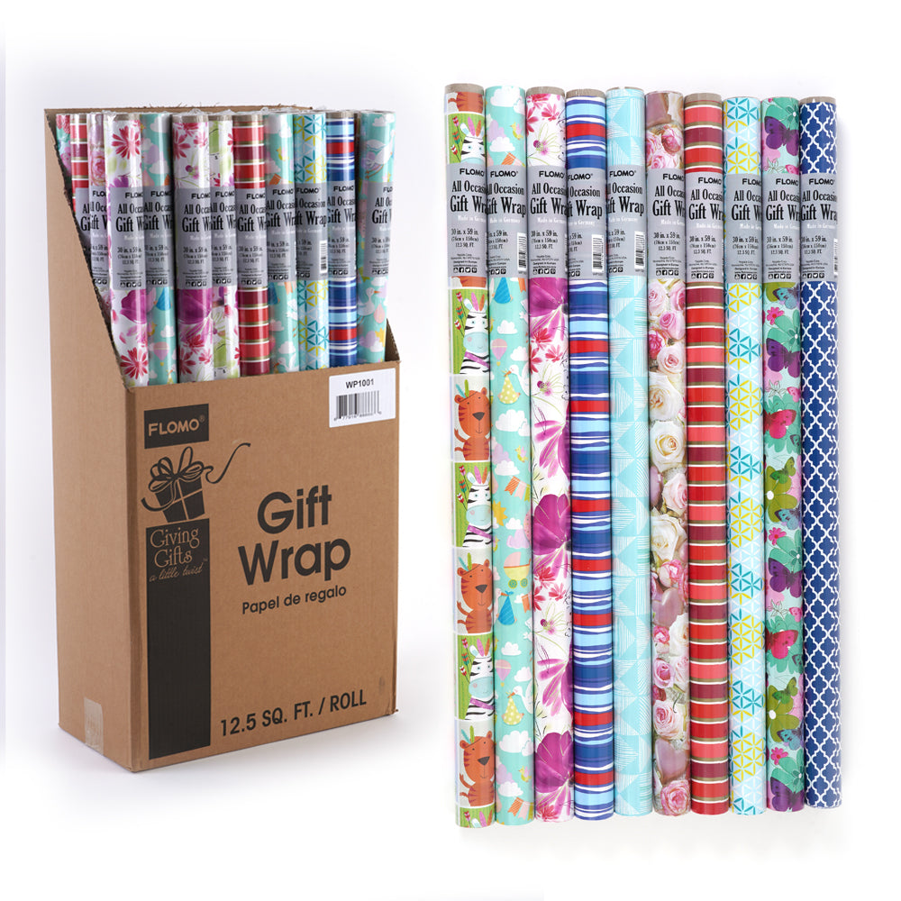 Heart Gold Printed Gift Wrapping Paper Roll, 4 Rolls/Set – WrapaholicGifts