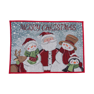 Christmas Whimsy Characters Kitchen Mat 20" X 30"