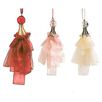 Christmas-Chiffon Tassel Decoration, 5 Colors